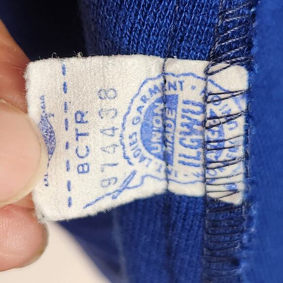 Vintage Russ Merino Wool Caridgan with Patch Pockets Pointed Collar Woman’s SZ L - Picture 12 of 13